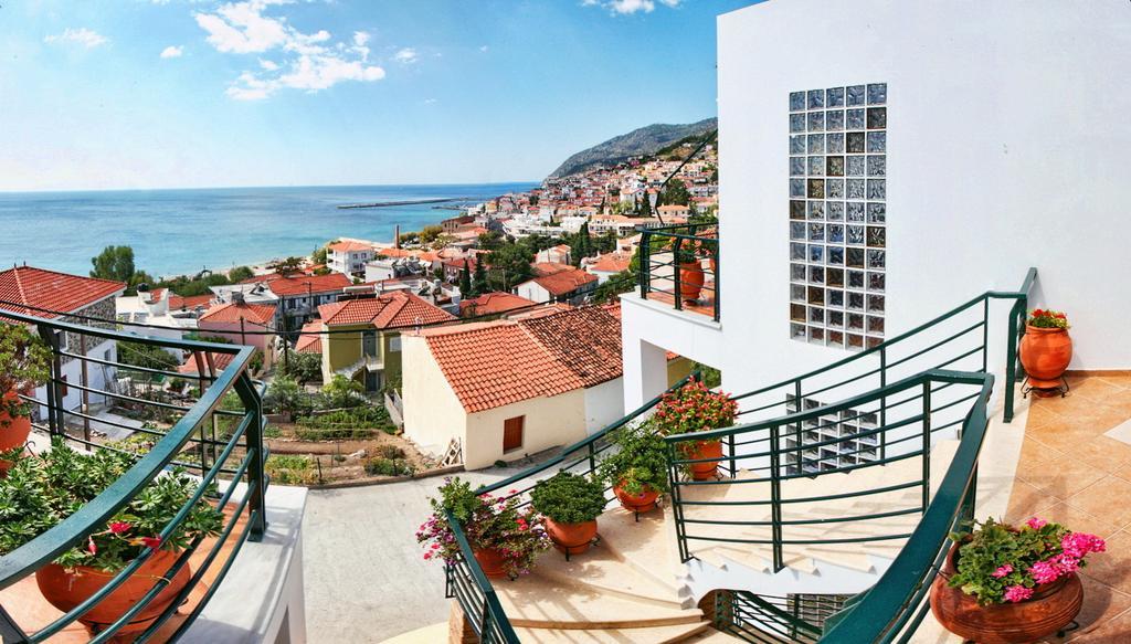 Panorama Apartments Plomari Exterior foto